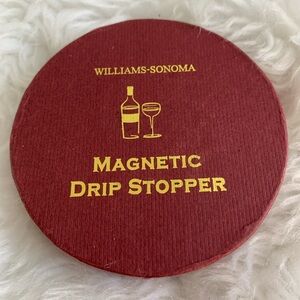 WILLIAMS-SONOMA Magnetic stainless steel 2” Drip Stopper LNWOT